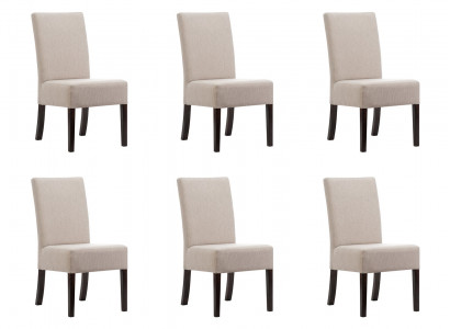 6x Chair Set Upholstered Seat Chairs Suite Waiting Room Office Practice Lounge Club